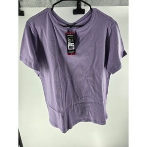 Eddie Bauer Womens Short Sleeve V-Neck Tee Dusk Purple EB004072 Size XL NEW